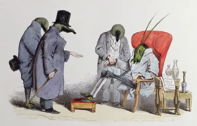 Leech Doctors, karikatyr från 